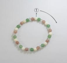 Colorful Crystal Bracelet Round beads Daily(1-12)