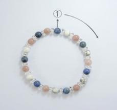 Colorful Crystal Bracelet Round beads Daily(1-12)