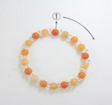 Colorful Crystal Bracelet Round beads Daily(1-12)