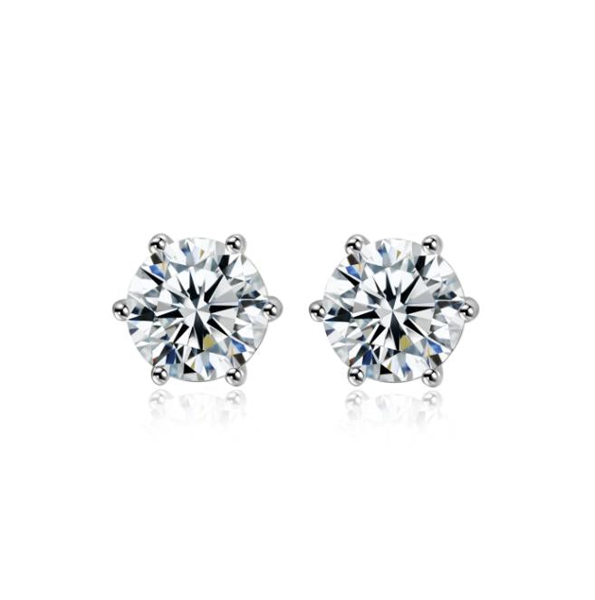 Number CD S925 Moissanite Earrings Birthday Auspicious Anniversary(18-35)