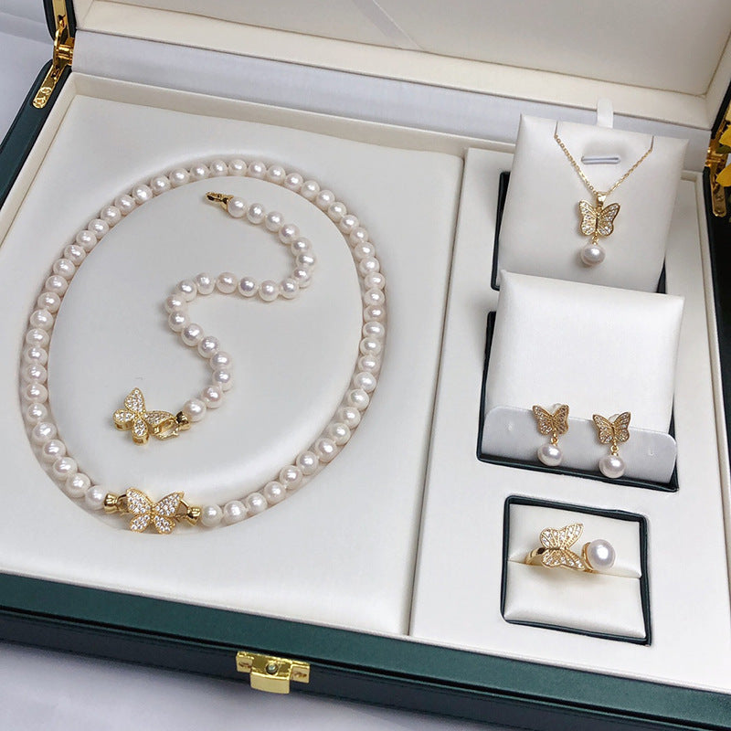 Number BM fresh pearl set 5 color Engagement Daily anniversary
