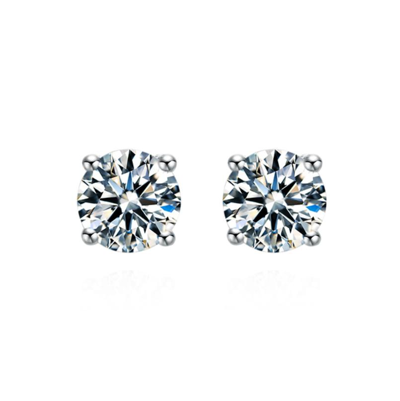 Number CD S925 Moissanite Earrings Birthday Auspicious Anniversary(18-35)