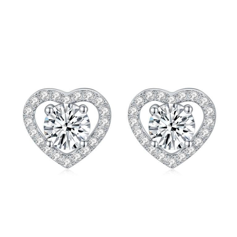 Number CD S925 Moissanite Earrings Birthday Auspicious Anniversary(18-35)
