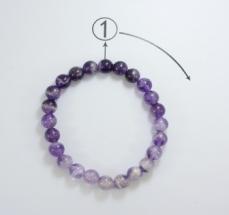 Colorful Crystal Bracelet Round beads Daily(1-12）