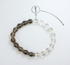 Colorful Crystal Bracelet Round beads Daily(1-12）