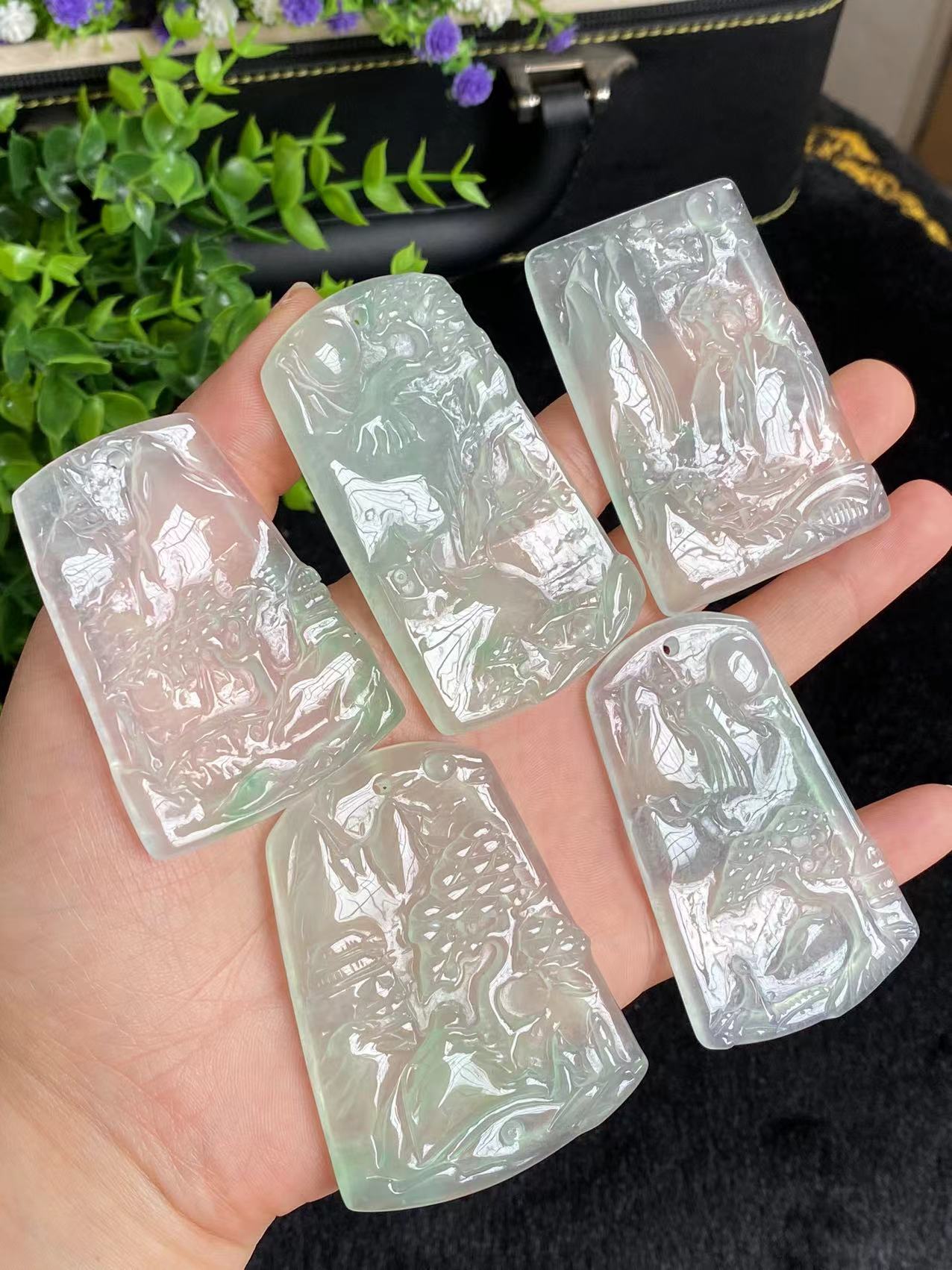 Jade pendant Guanyin Buddha safe buckle necklace(Deposit 99dollrs)