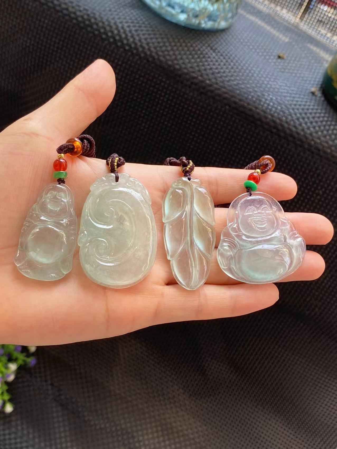 Jade pendant Guanyin Buddha safe buckle necklace(Deposit 99dollrs)