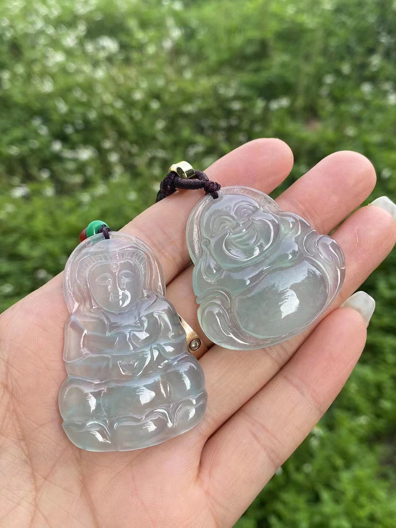 Jade pendant Guanyin Buddha safe buckle necklace(Deposit 99dollrs)