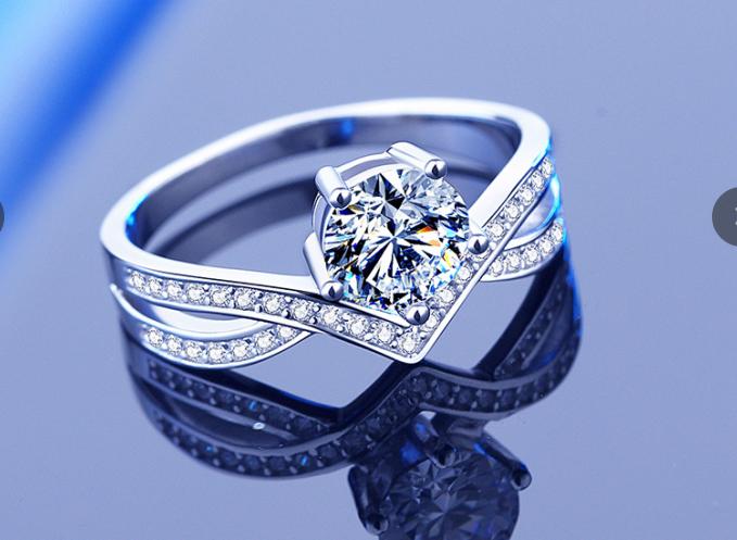 [Timeless]Number 09 moissanite ring size6-9