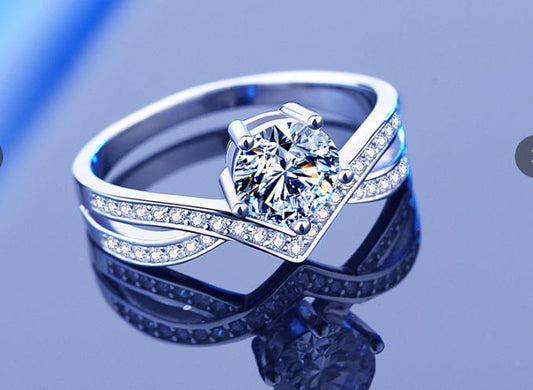 [Timeless]Number 09 moissanite ring size6-9
