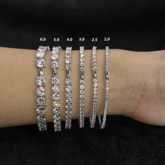 S925 Moissanite Bracelet Daily Engagement Casual