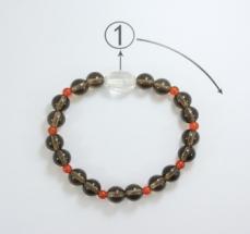 Colorful Crystal Bracelet Round beads Daily(1-12）