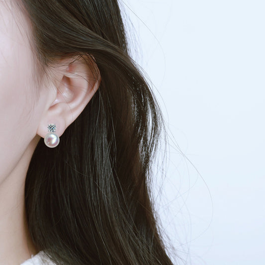 number 26 freshwater pearl earrings s925