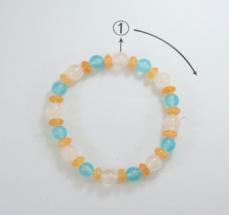 Colorful Crystal Bracelet Round beads Anniversary(13-83)