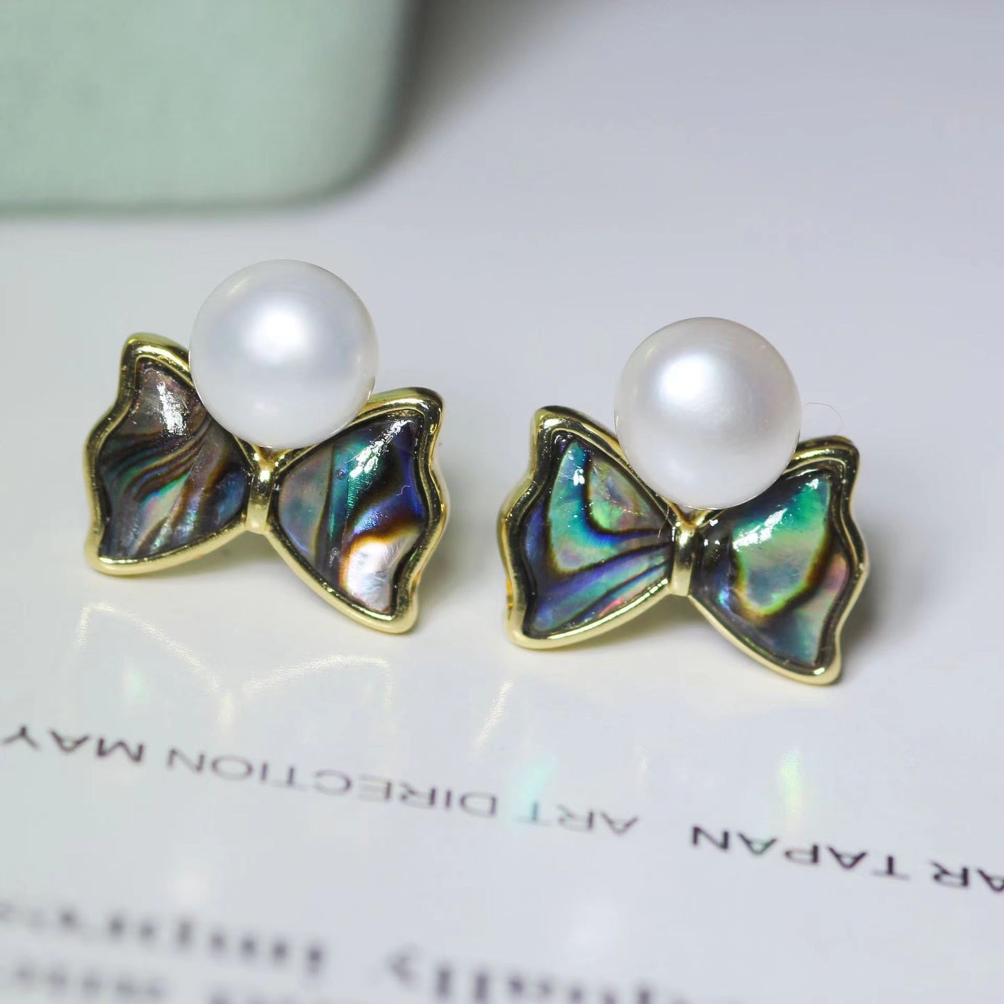 number 27 freshwater pearl earrings plated s925