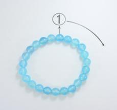 Colorful Crystal Bracelet Round beads Anniversary(13-83)