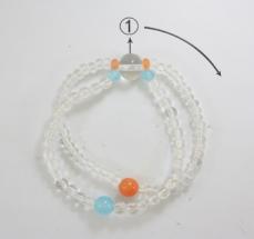 Colorful Crystal Bracelet Round beads Anniversary(13-83)