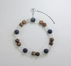Colorful Crystal Bracelet Round beads Anniversary(13-83)