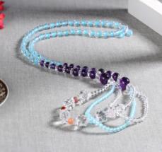 Colorful Crystal Bracelet Round beads Anniversary(13-83)