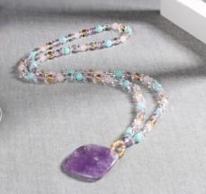 Colorful Crystal Bracelet Round beads Anniversary(13-83)