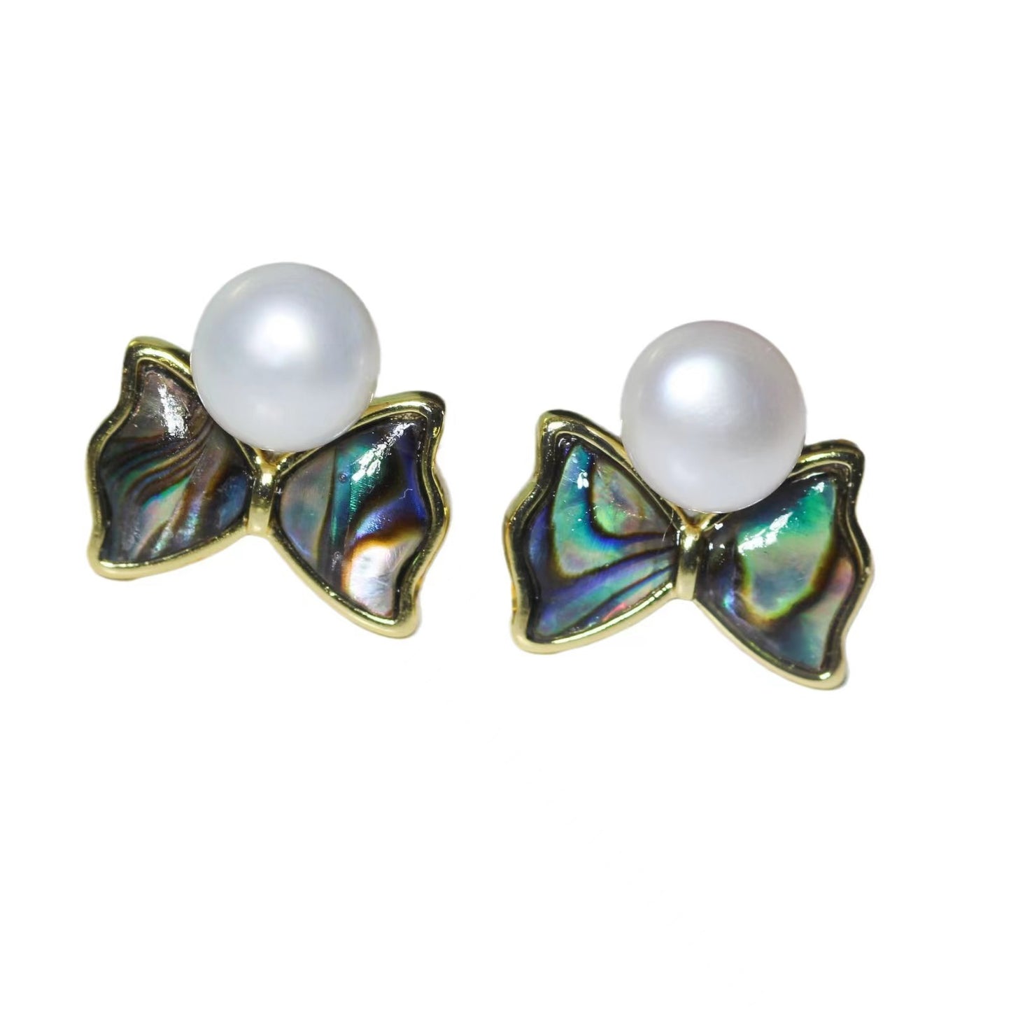 number 27 freshwater pearl earrings plated s925