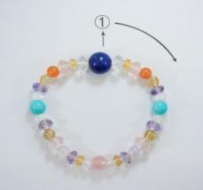 Colorful Crystal Bracelet Round beads Anniversary(13-83)