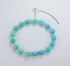 Colorful Crystal Bracelet Round beads Anniversary(13-83)