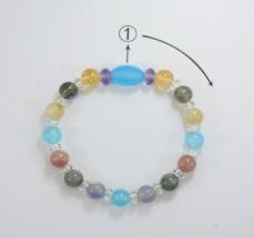 Colorful Crystal Bracelet Round beads Anniversary(13-83)