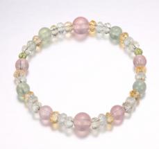 Colorful Crystal Bracelet Round beads Anniversary(13-83)