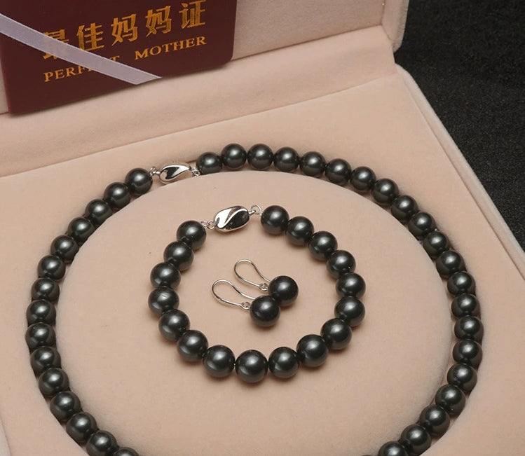 10mm ShellPearl Set,Gift For Her