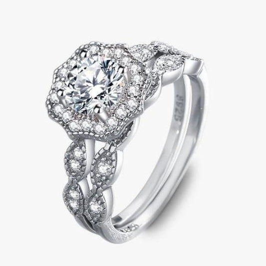[Timeless]Number 52 moissanite ring size6-9
