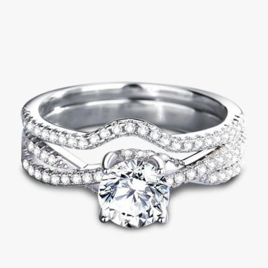 [Timeless]Number 55 moissanite ring size6-9