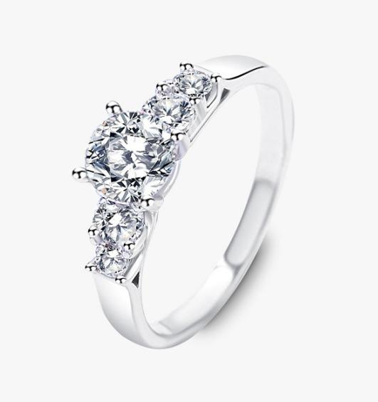 [Timeless]Number 56 moissanite ring size6-9