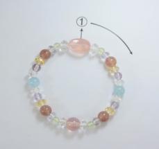 Colorful Crystal Bracelet Round beads Anniversary(13-83)
