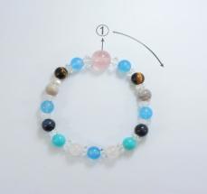 Colorful Crystal Bracelet Round beads Anniversary(13-83)