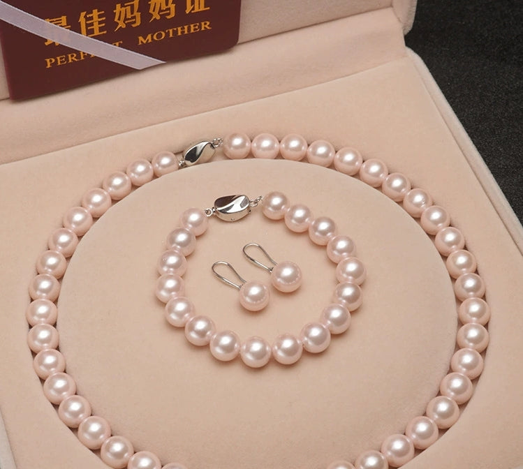 10mm ShellPearl Set,Gift For Her