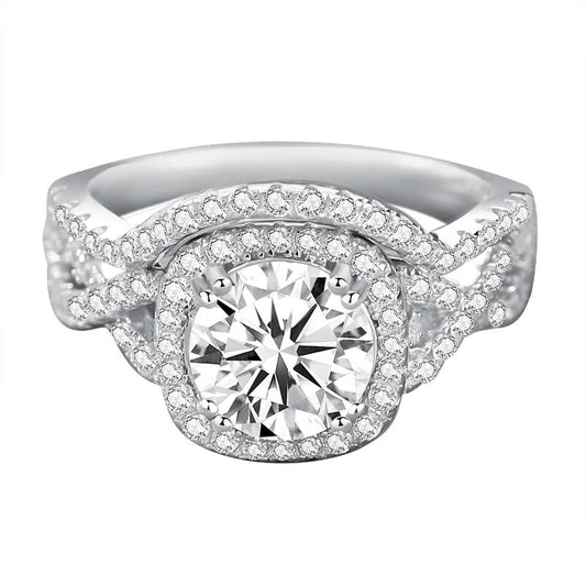 [Timeless]Number 61 moissanite ring size6-9