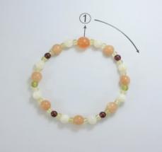 Colorful Crystal Bracelet Round beads Anniversary(13-83)