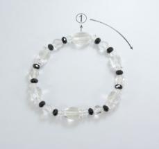 Colorful Crystal Bracelet Round beads Anniversary(13-83)