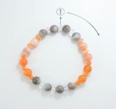 Colorful Crystal Bracelet Round beads Anniversary(13-83)