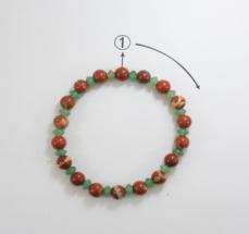 Colorful Crystal Bracelet Round beads Anniversary(13-83)