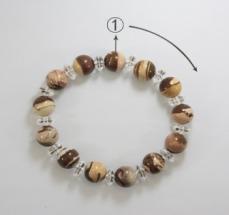 Colorful Crystal Bracelet Round beads Anniversary(13-83)
