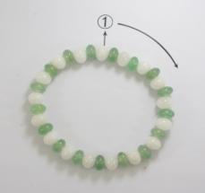 Colorful Crystal Bracelet Round beads Anniversary(13-83)
