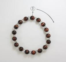 Colorful Crystal Bracelet Round beads Anniversary(13-83)