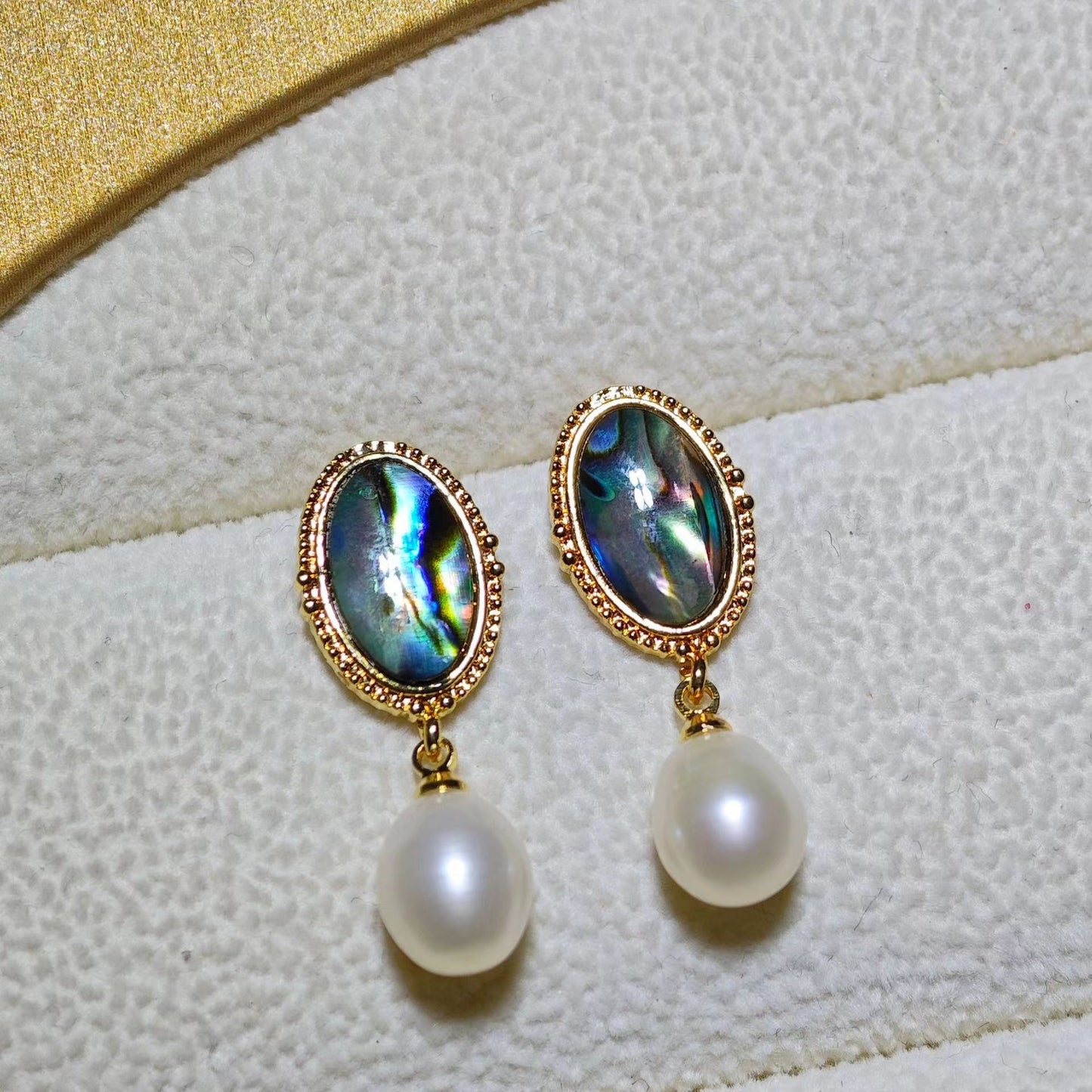 number 27 freshwater pearl earrings plated s925