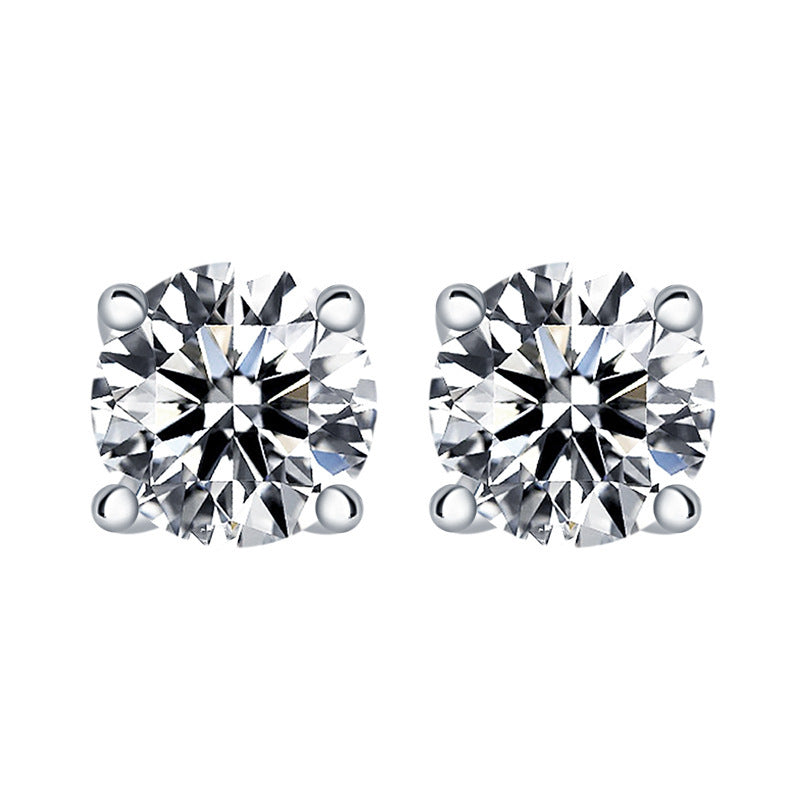 【Timeless】Sliver Zicon Birthstone Stud Earrings