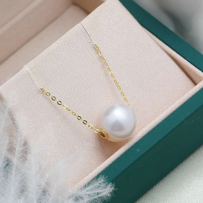 AO Number 2 freshwaterpearl necklace white 8-9mm S925
