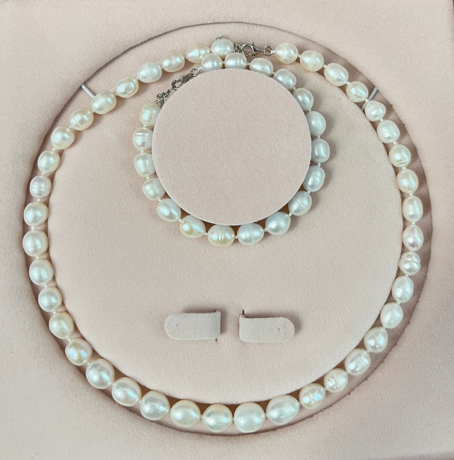 White/Candy Freshwater Pear Set Hot Sale