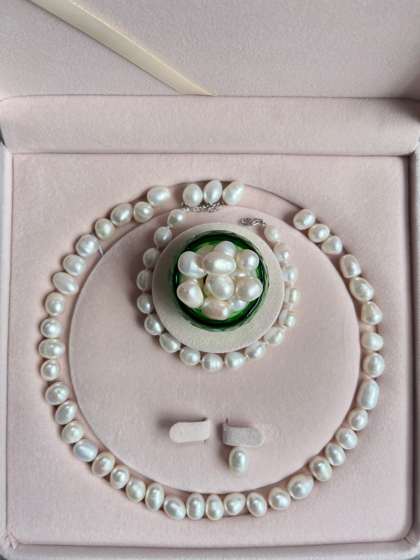 91White Loose Freashwater Pearl Diy Bracelet And Necklace