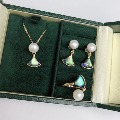 New Arrival 03 Leaves Fresh water pearl set